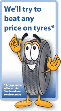 We will beat any price on tyres!